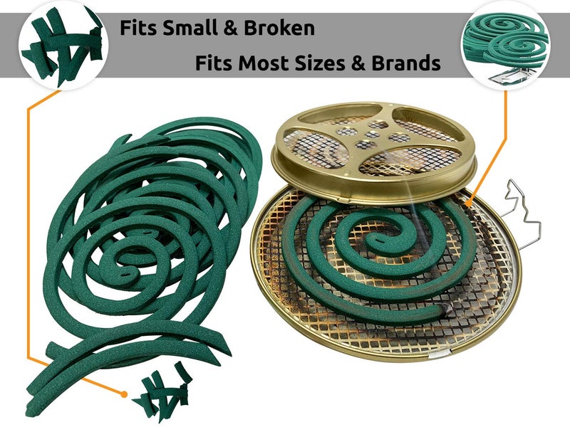 W4W Portable Mosquito Coil Holder - Mosquito Coil & incense burner for Outdoor use, Pool side, Patio, Deck, Camping, Hiking, etc... (includes Set of 2 Holders) - Image 2