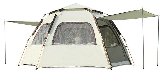 Arabest Camping Tent ,Automatic Pop-Up Dome Tent,5-8 Person Family Camping Tent with 2 Mesh Doors and 4 Mesh Windows,Oxford Cloth Waterproof and Windproof Material for Outdoor Travel/Camping(320*320*180cm) - Image 1