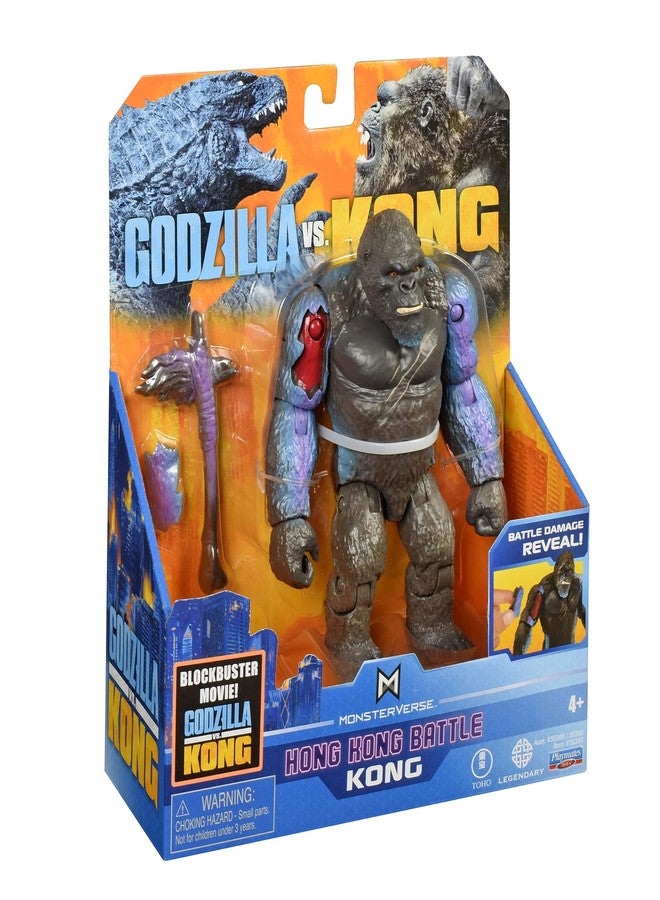 Playmates Toys - Monsterverse - Godzilla vs. Kong - Hong Kong Battle - Kong with Battle-Axe - Image 3