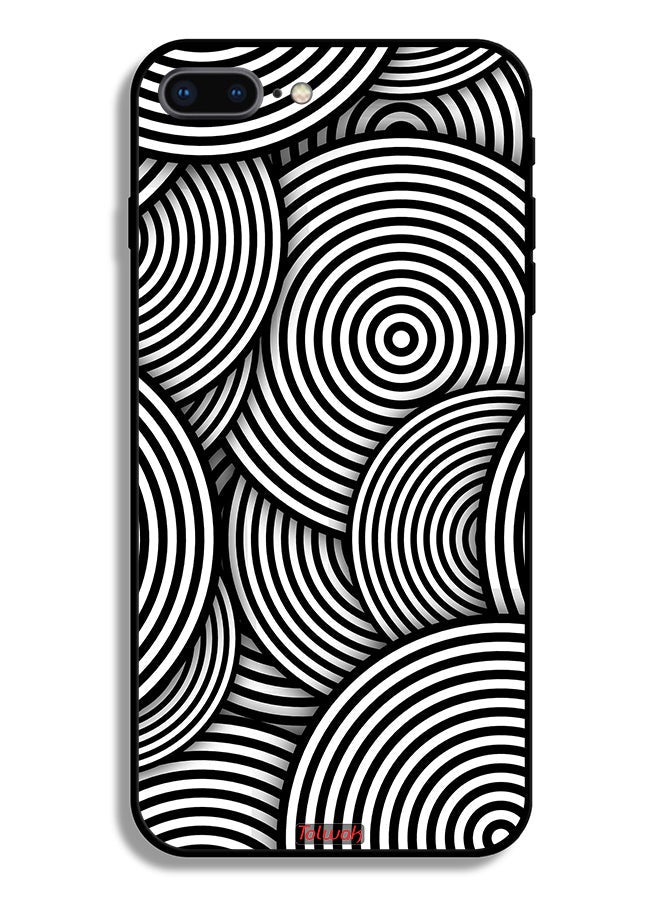 Tolwak Apple iPhone 7 Plus Protective Case Circles Illusion Pattern - Image 2