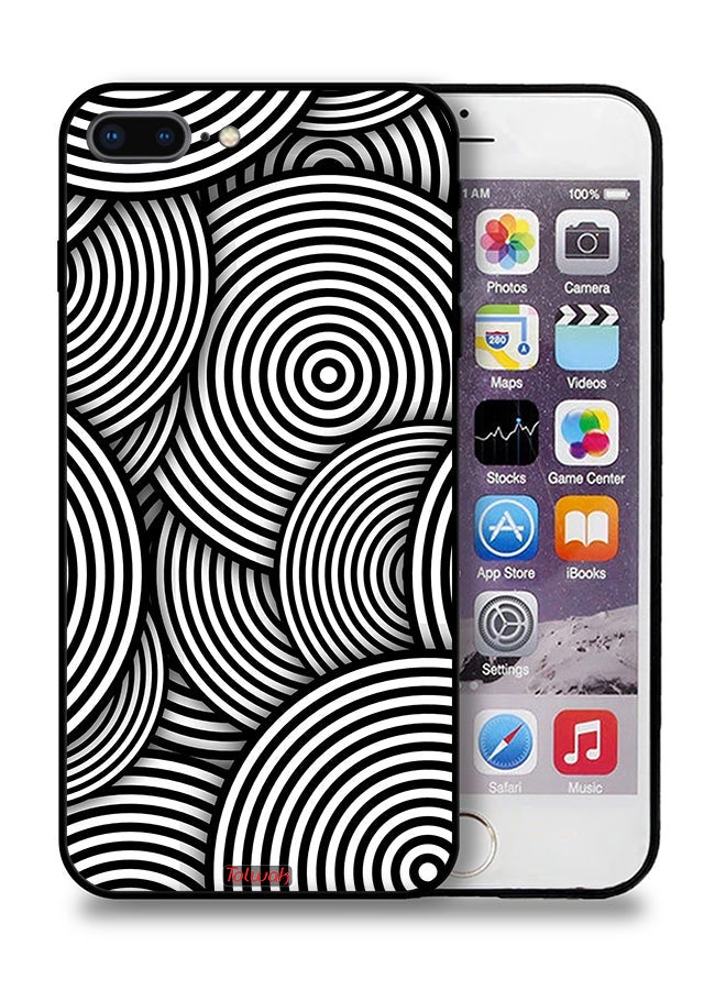 Tolwak Apple iPhone 7 Plus Protective Case Circles Illusion Pattern - Image 1