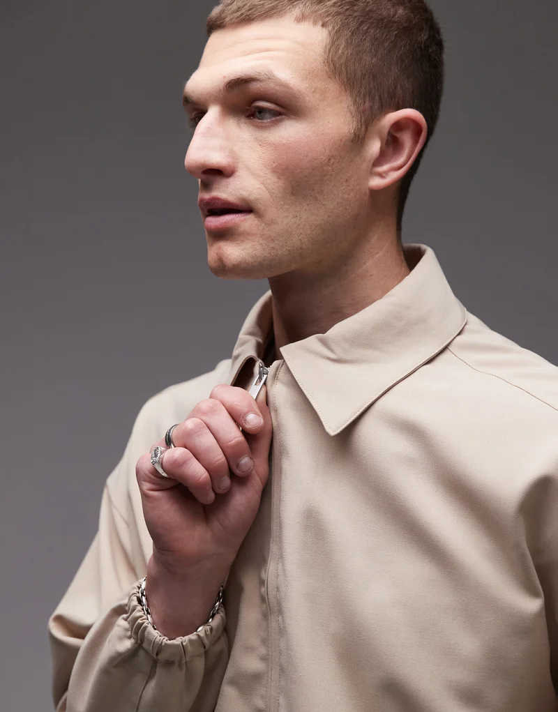 TOPMAN Harrington Textured Jacket