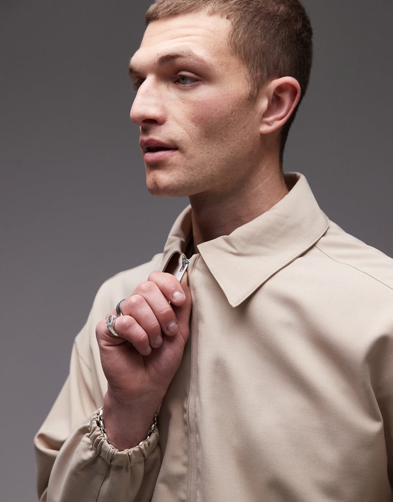 TOPMAN Harrington Textured Jacket  - Image 3