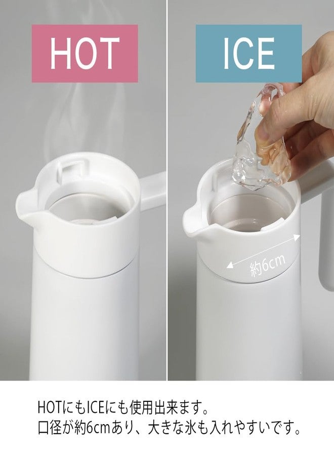 Hario خادم حراري هاريو مع طلاء سيراميكي، 800 مل أبيض - Image 4