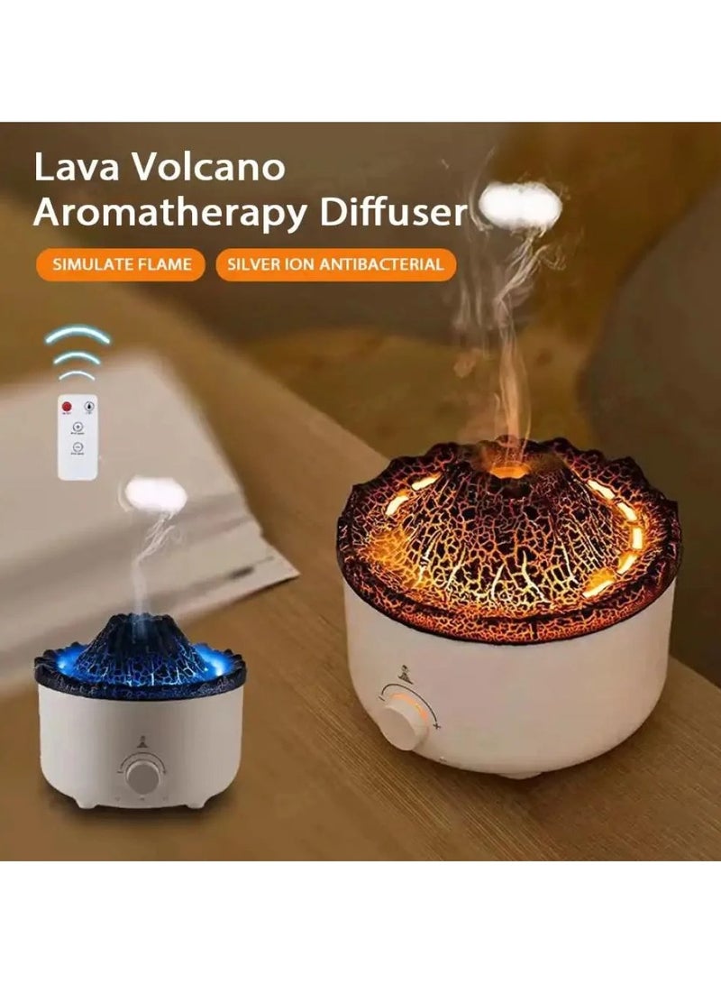 DENX DX2544 Smart Diffuser with Multi-Light Volcano Figure with Remote Control, Capacity of 560 ml - Image 1