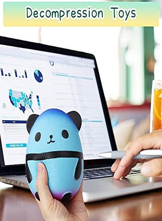 Cybemaga 5.5 Inches Squishies Panda Egg for Boys Girls, Soft Slow Rising Mini Animal Squishies Squeeze Fidget Toys for Kids, Birthday Goodie Bag Stuffers for Party - Image 3