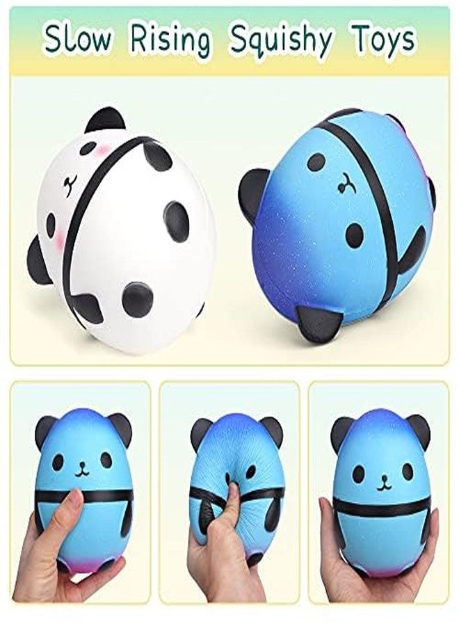 Cybemaga 5.5 Inches Squishies Panda Egg for Boys Girls, Soft Slow Rising Mini Animal Squishies Squeeze Fidget Toys for Kids, Birthday Goodie Bag Stuffers for Party - Image 5