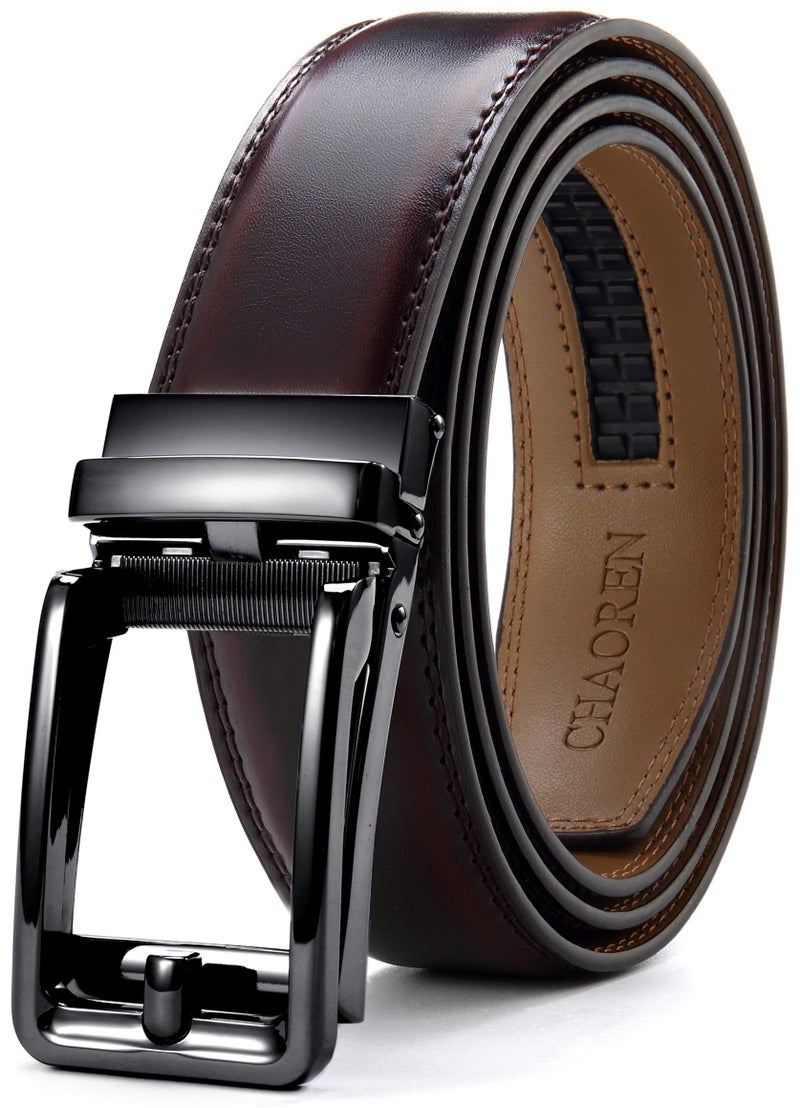 CHAOREN Click Belts for Men - Mens Ratchet Belt 1 3/8" for Dress Pants - Perfect Companion to Men's Oxfords - Image 1