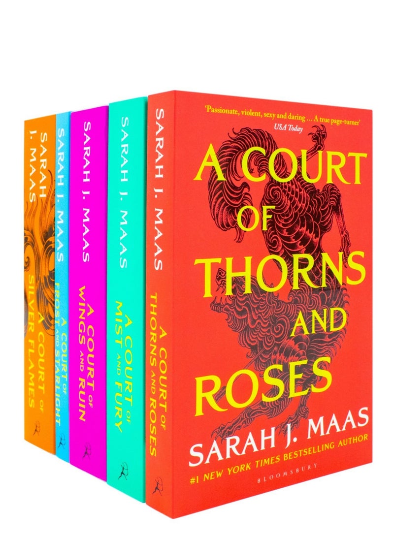 A Court of Thorns and Roses Series 5 Books Collection Box Set by Sarah J Maas - Image 1