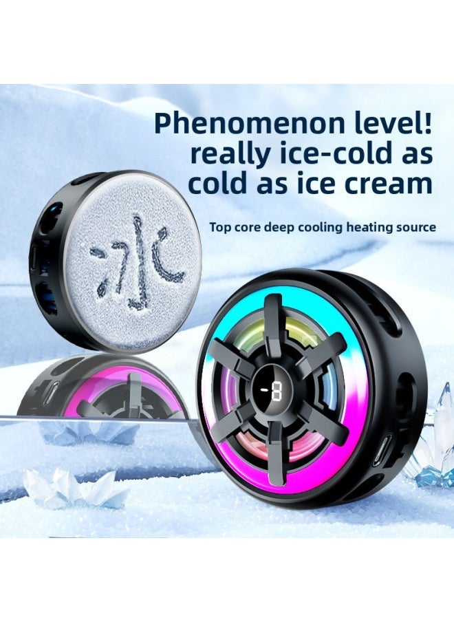 Diyou Icing Mobile Phone Radiator DY28 Magnetic Back Clip Semiconductor High Power Suitable For Mobile Phone Tablet-Color:Dy28 Ice Plating