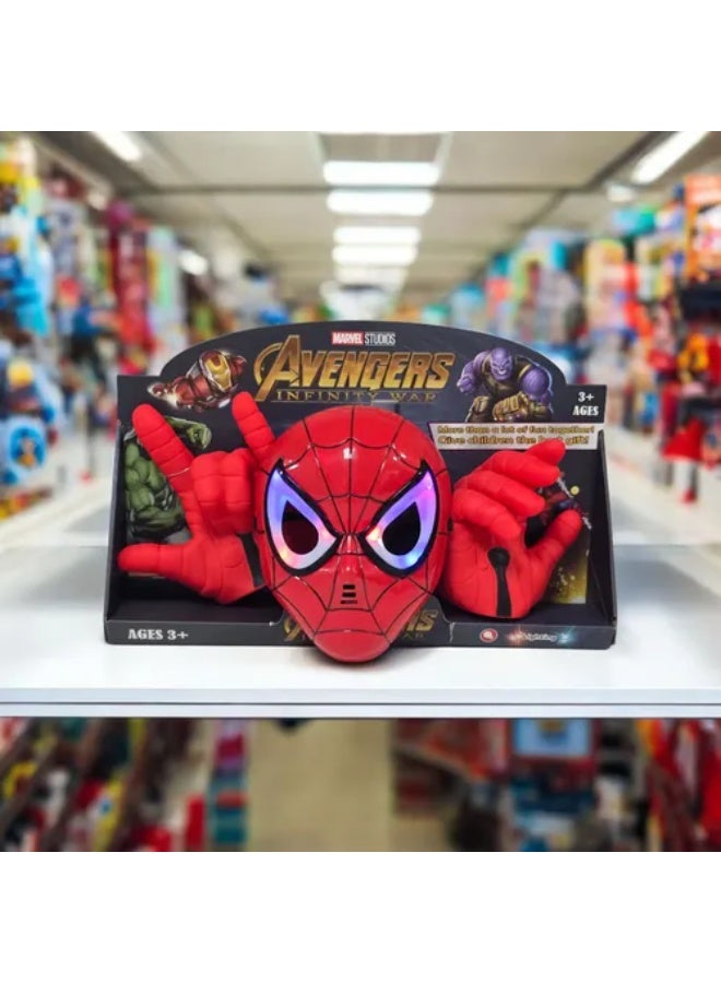 AVENGERS SpiderMan Mask with Gloves Set - Image 1