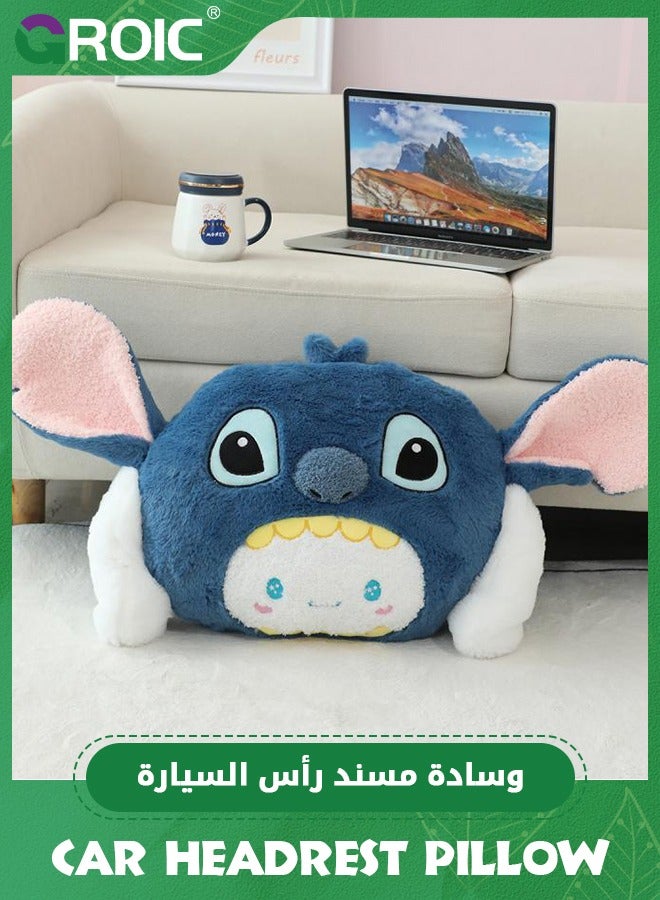 GROIC Cute Big Ear Car Headrest Pillow,  Cartoon Neck Pillow for Car, Soft Car Seat Pillow, Head Rest Cushion, Plush Comfort Neck Cushions for Driving, Traveling - Image 5