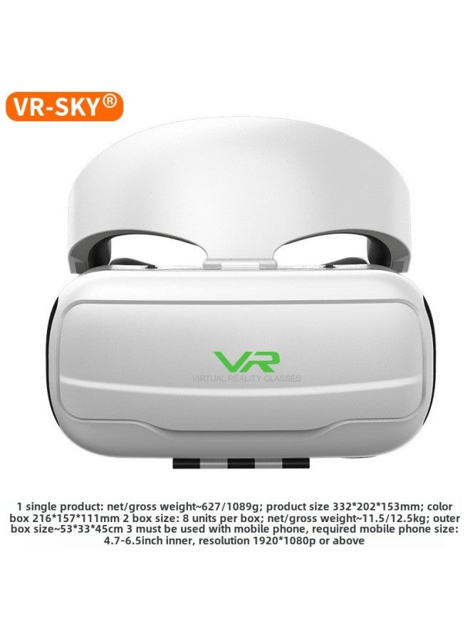 Thousand Magic Ten Generation VR Glasses Thousand Magic Mirror Head-mounted 3d Virtual Reality Glasses-Color:White-Standard Edition - Image 1