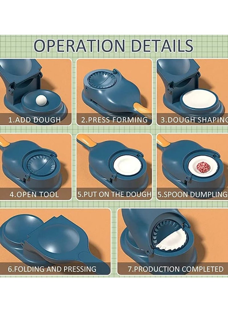 Generic - 2 In 1 Dumpling Maker Mould Machine Kitchen Making Tool Dumpling Skin Press Mould - Image 1
