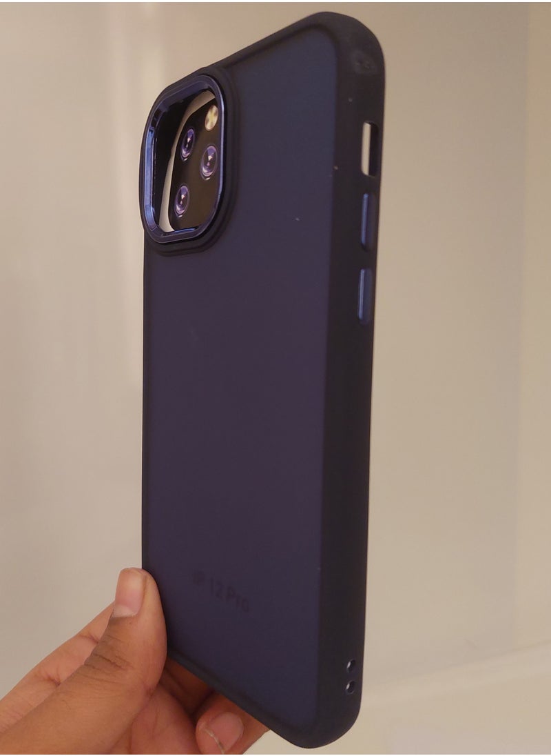 Creative Creative Case for Iphone Q series for Iphone 12 Pro Hard Silicone Blue Colour  - Image 3