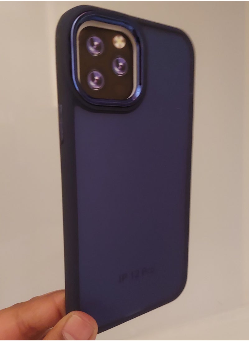 Creative Creative Case for Iphone Q series for Iphone 12 Pro Hard Silicone Blue Colour  - Image 2