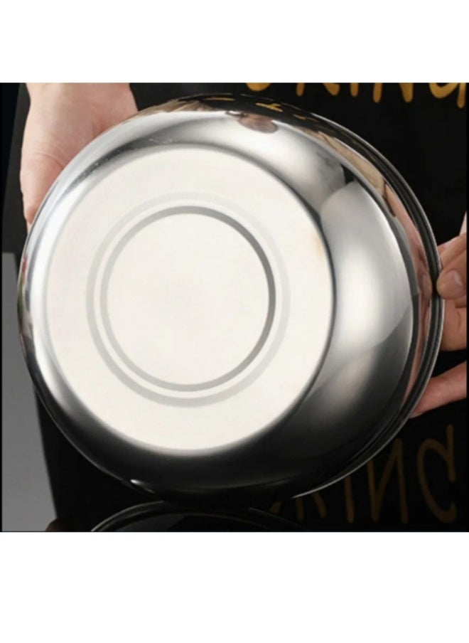 FALMER Set of 3 Mixing Bowls with Airtight Stainless Steel Lids Perfect for Cooking, Baking, Prepping and Food Storage - Silver  - Image 5