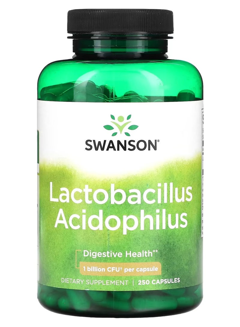 Swanson, Lactobacillus Acidophilus، 1 مليار وحدة تشكيل مستعمرة، 250 كبسولة