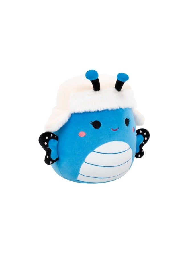 Squishmallows Little Plush Earling Waverly Blue Butterfly Plush Toy with Trapper Hat â€“ 13 cm Soft Collectible Stuffed Animal - Image 2
