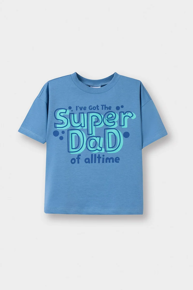 Defacto Baby Boy Regular Fit Slogan Printed T-Shirt