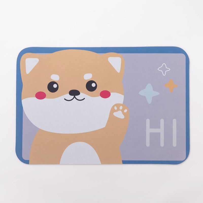 UMAI X SAVYA Home Multipurpose Mat for Kids Bedroom, Play Area, Living Room, Bathroom, Shower | 60 x 40, Lavender | Anti-Skid, Cartoon Design - Image 3