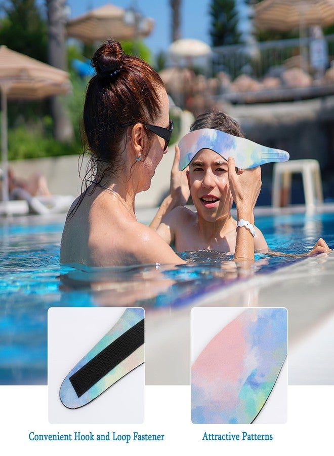 HeySplash Swimming Headband, Swimming Earplugs Ear Band Swimmer Ear Protection Kids Ear Plugs, Neoprene Ear Guard and Hair Guard for Kids Toddlers, Hold Earplugs in, S, Tie-dye Green - Image 5