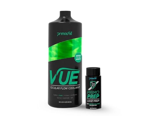 PrimoChill Vue - Computer WaterCooling Coolant, Visual Flow, Solid/Non-Transparent, Full Protection, PrimoPrep Included, Proudly Made in The USA - UV Green SX - Image 1