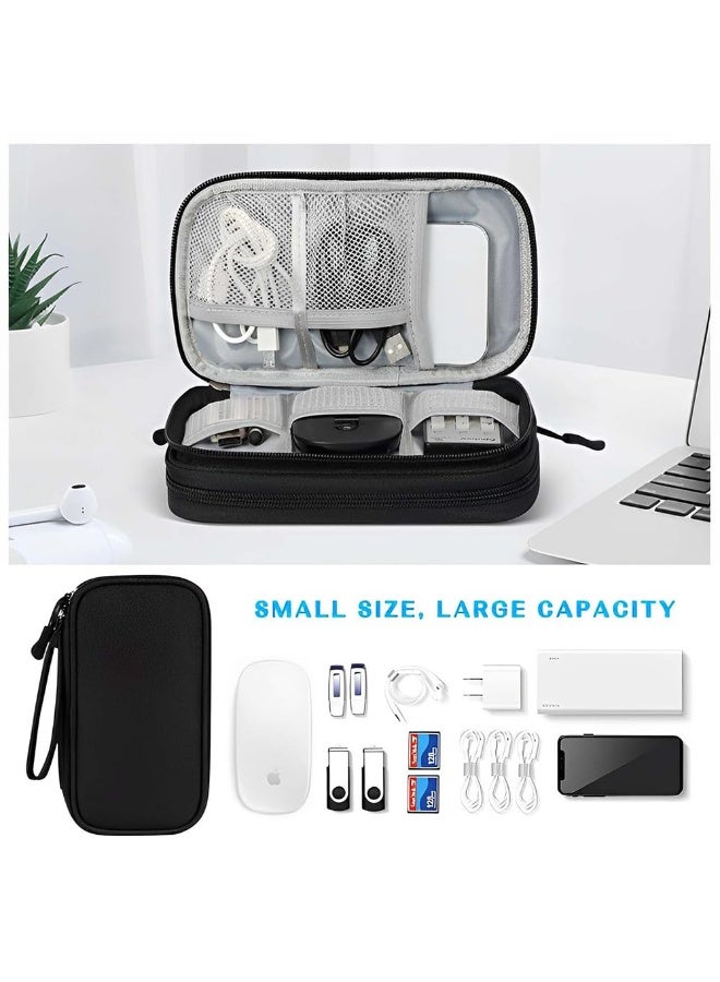 jaexest lectronic Accessory Organiser Electronic Accessory Travel Organiser for Cables, Chargers, Headphones, Mobile Phones (Black) - Image 2