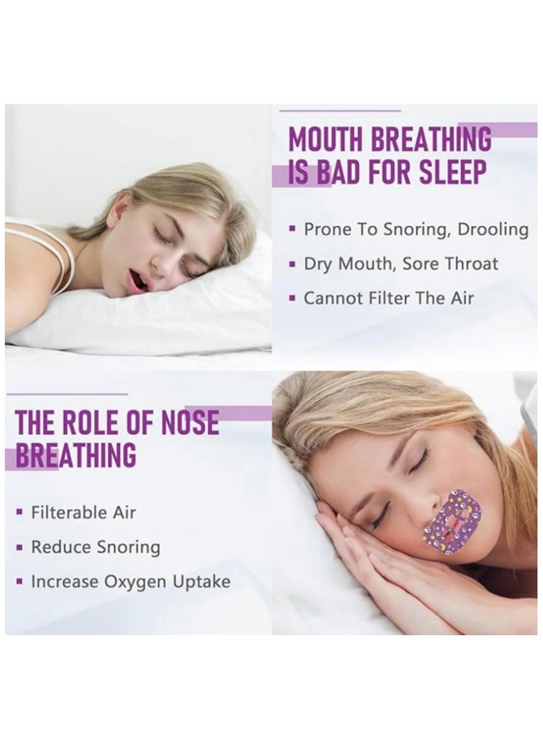 KHAJUL Adult Sleep Patch Gentle Mouth Band Reduces Mouth Breathing Improves Nighttime Sleep and Provides Immediate Snoring Relief 30 Pieces - Image 2