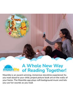Moonlite Storytime Winnie The Pooh Bounce With Me Storybook Reel, A Magical Way To Read Together, Digital Story For Projector, Fun Sound Effects, Early Learning Gift For Kids Age 1 Year And Up  - Image 1