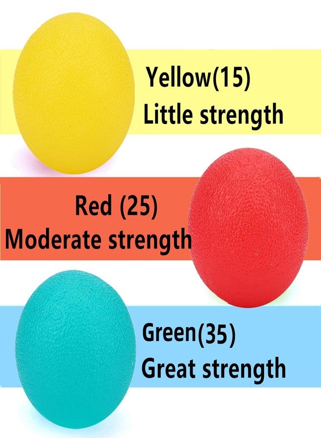FMELAH 3 Resistance Stress Relief Balls,Physical Therapy Hand Exercise Balls Kits, Squeeze Balls Sets for Hand Finger Wrist Muscles Arthritis Training,Hand Grip Strengthening Train Ball - Image 3