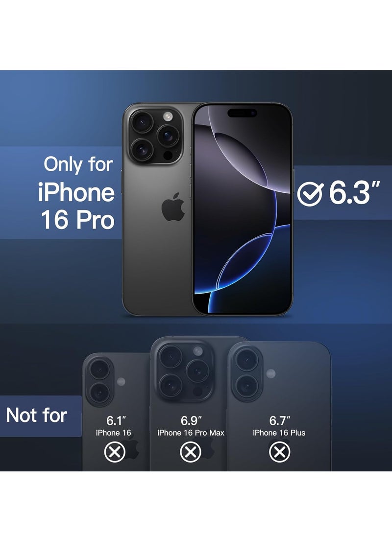 BORTONY iPhone 16 Pro Case Silicone Case Cover Durable and Anti Scratch Shockproof iPhone 16 Pro Cover 6.3 inch - Image 2