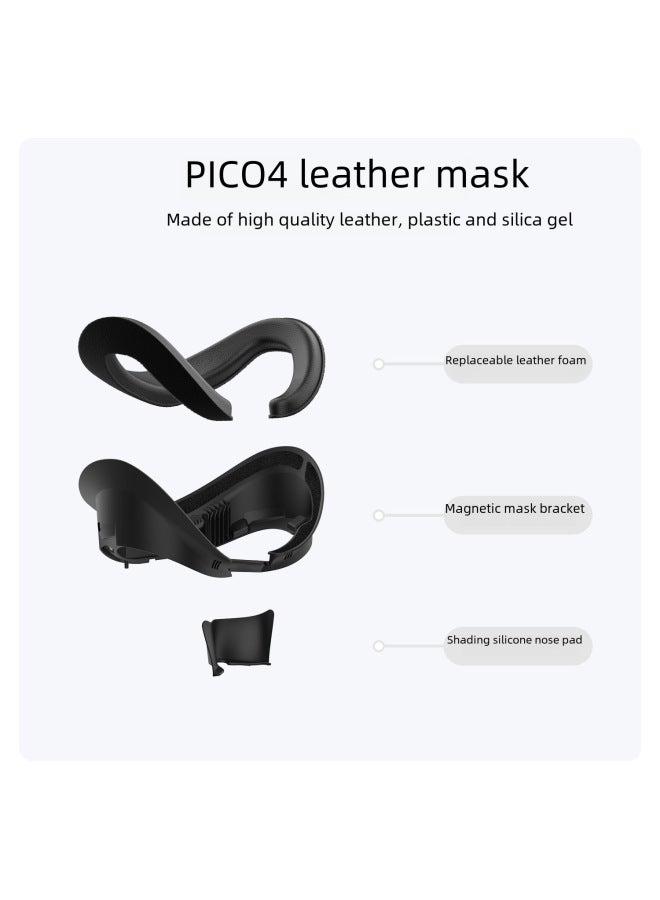 AMVR Suitable For Pico 4 Leather Mask Suit No Light Leakage No Pressure Face Can Add Ice Silk Non-slip Sponge - Image 2