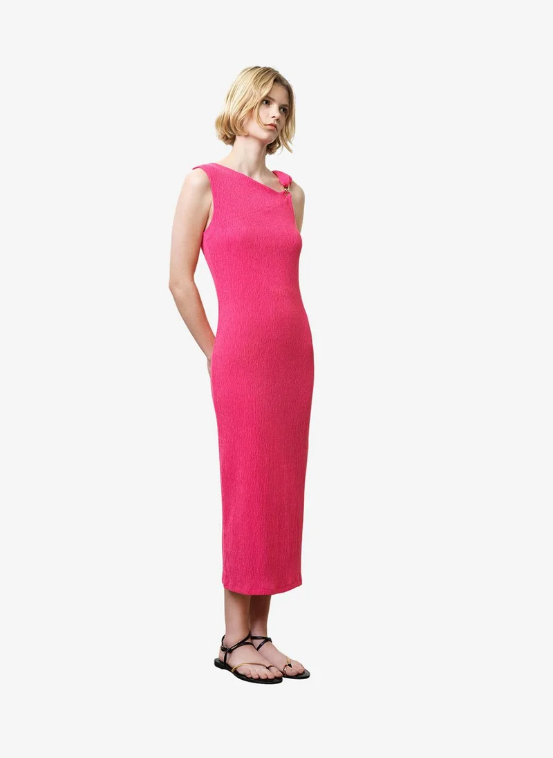 فرنش كونكشن Women's French Pink Trixie Soft Midi Dress