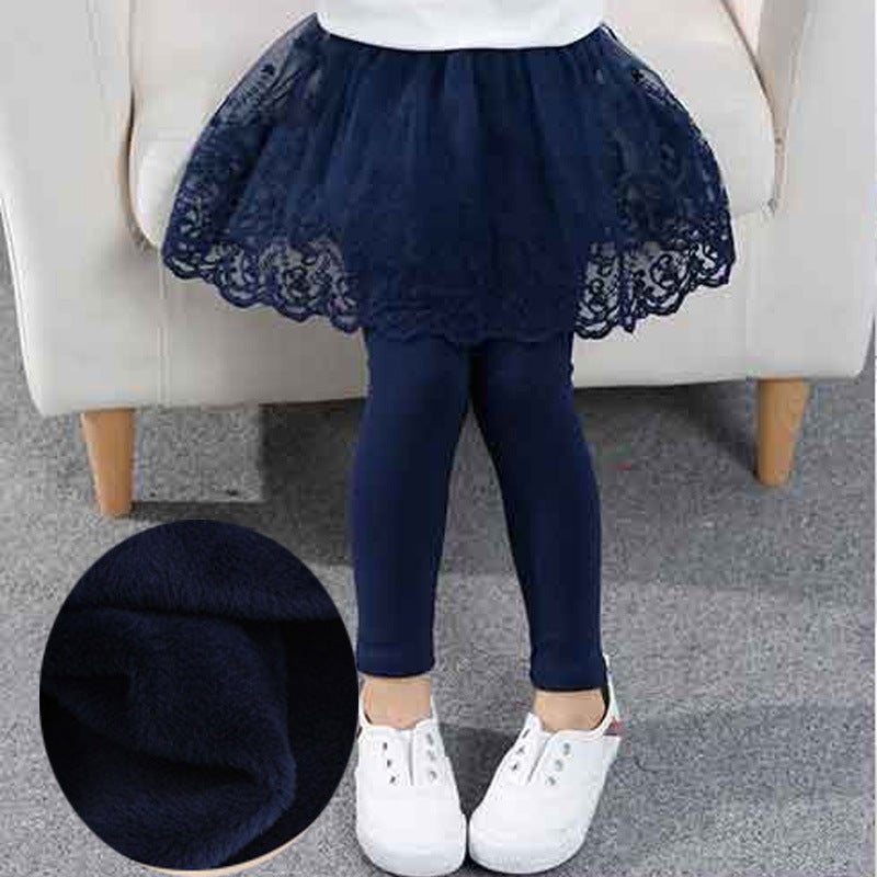 [Multiple Types of Culottes for Options] Spring 2025 Girls Pure Cotton Bottoming Culottes Pure Cotton Pure Color Super Soft Fake Two-Piece Skirt - Image 3