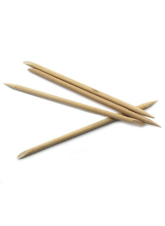 Rolabling 5 Pcs Nail Art Orange Wood Sticks Cuticle Pusher Remover Manicure Pedicure Nail Care Tool Nontoxicskinsafe Won  - Image 2