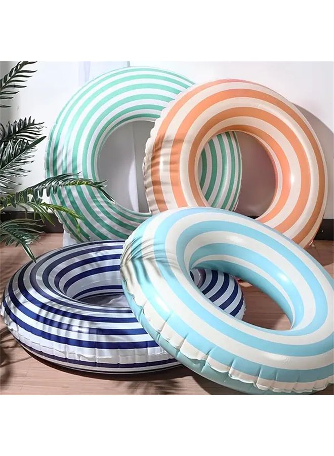 Blue Retro Lollipop Swimming Ring Inflatable Pool Float - Image 2