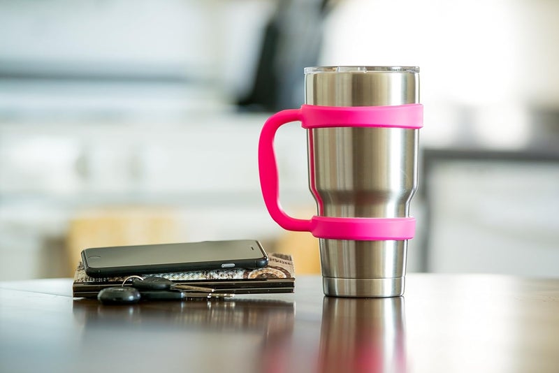 STRATA CUPS 30oz Tumbler Handle (PINK) Available For 30oz YETI Tumbler, OZARK TRAIL, Rambler Tumbler- BPA FREE - Image 3