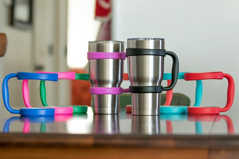 STRATA CUPS 30oz Tumbler Handle (PINK) Available For 30oz YETI Tumbler, OZARK TRAIL, Rambler Tumbler- BPA FREE - Image 5