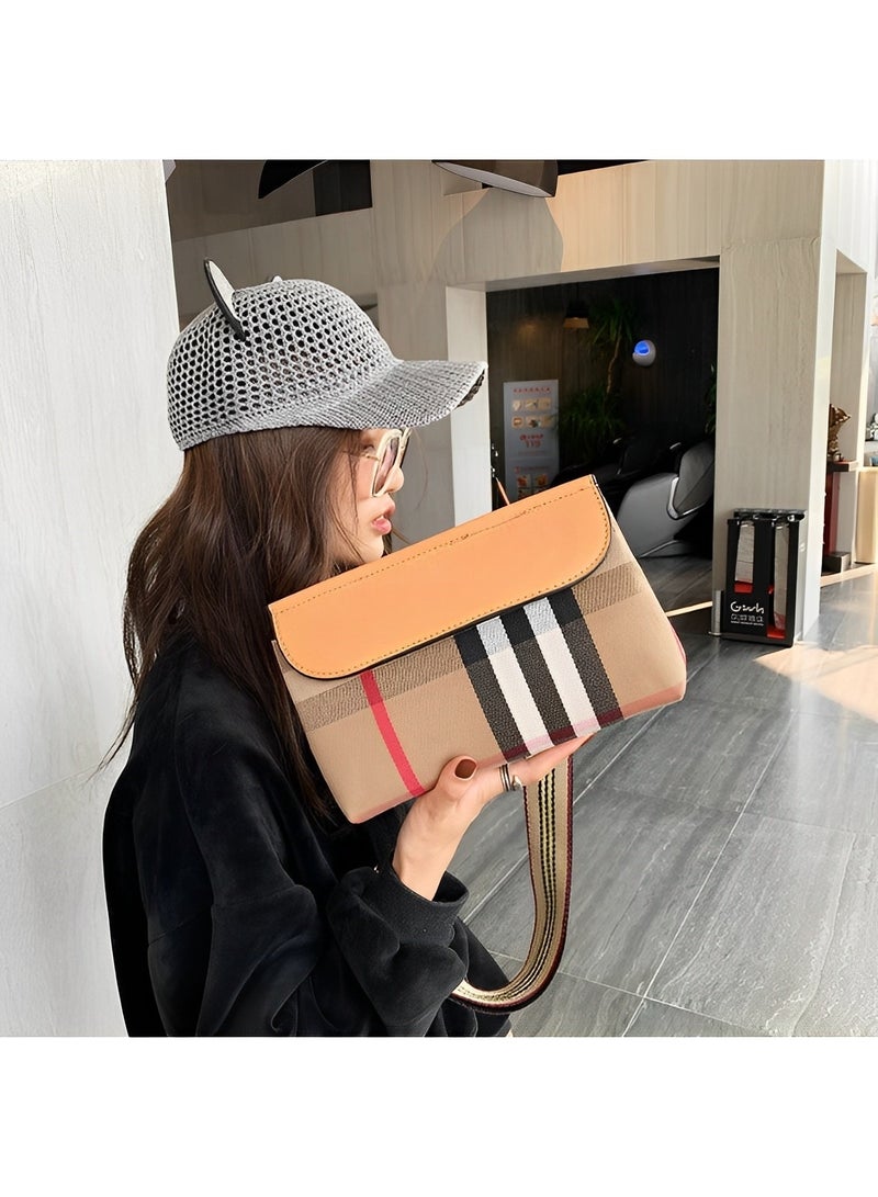 REOCLE Women's Crossbody Bags Shoulder Bags Handbag with Adjustable Wide Strap Trendy Design Purse Versatile Small Square Bag Canvas Bag  - Image 2