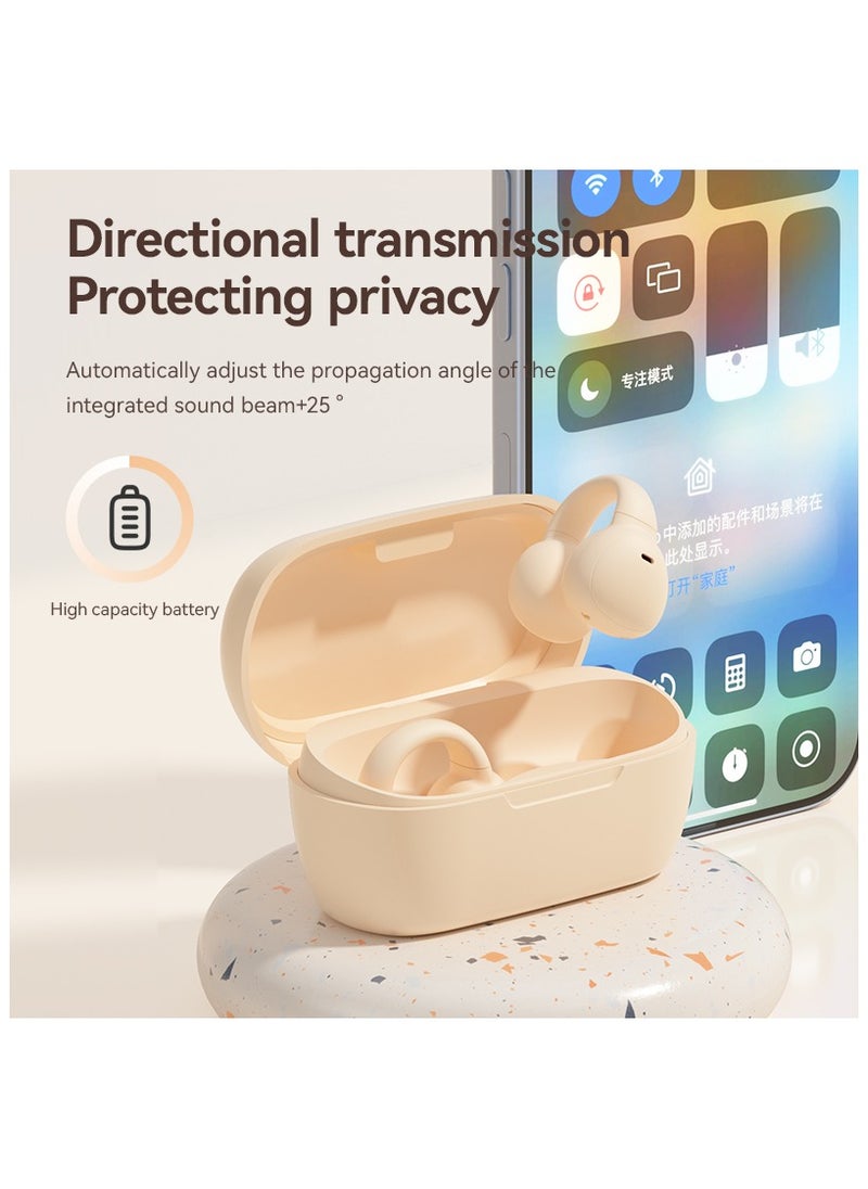 JBLTM - Clip on Open Ear Headphones Wireless Bluetooth Ear Clip Bone Conduction Bluetooth Head Set True Wireless Earbuds for iPhone Android Buds Earphones for Small Ear Canals - Image 1