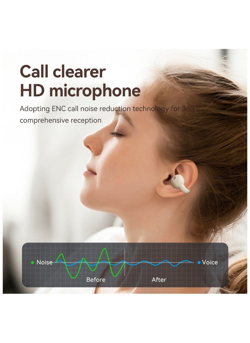 JBLTM - Clip on Open Ear Headphones Wireless Bluetooth Ear Clip Bone Conduction Bluetooth Head Set True Wireless Earbuds for iPhone Android Buds Earphones for Small Ear Canals - Image 1