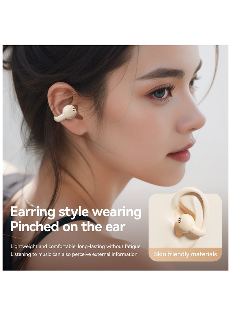 JBLTM - Clip on Open Ear Headphones Wireless Bluetooth Ear Clip Bone Conduction Bluetooth Head Set True Wireless Earbuds for iPhone Android Buds Earphones for Small Ear Canals - Image 1