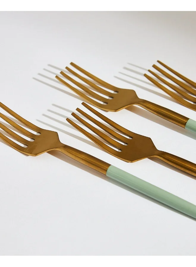 Chumbak Essentials Meal Forks Blue (Set of 4)