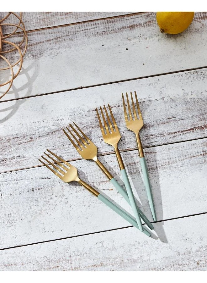 Chumbak Essentials Meal Forks Blue (Set of 4)