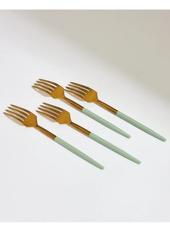 Chumbak Essentials Meal Forks Blue (Set of 4)