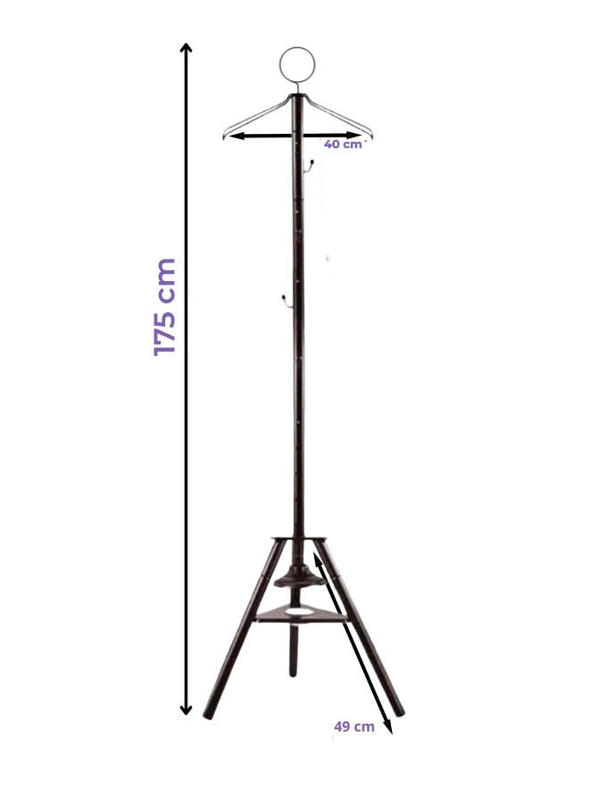 Eworld Sturdy Clothes Incense bakhoor Burner Stand, Alloy Steel Hanger with cloth Hooks and Ventilation Holes for Aromatic bukhoor Steaming, Elegant and Sturdy Organizer for Home, Office and Hotels - Image 3