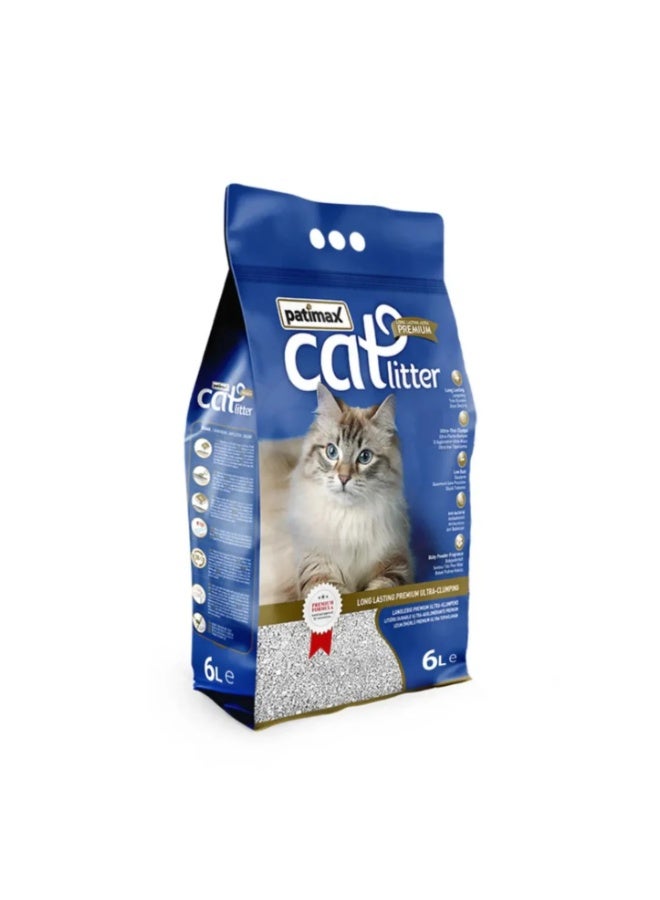 Patimax Premium Ultra Clumping Cat Litter Baby Flavor - 6L - Image 1