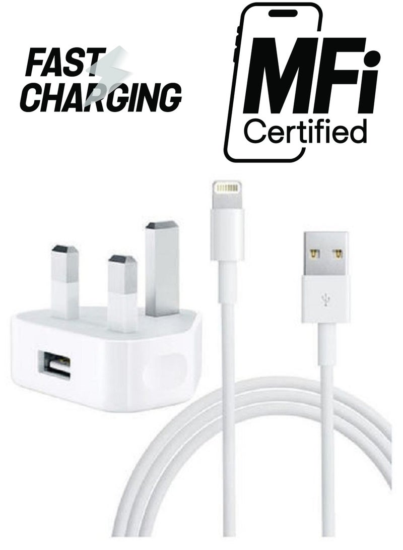 XiuWoo Charger With USB Cable For Apple iPhone 5/5S/6/6S - Image 1