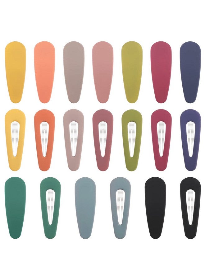 Boobeen 20 Pack Hair Clips Acrylic Metal Snap Hair Clips For Women Matte Hair Barrettes For Girls Hairpins Fashion Accessories For Kids Teens Girls - Image 2